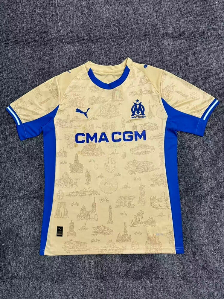 Marseille Fourth Away Soccer Jersey 2025/26