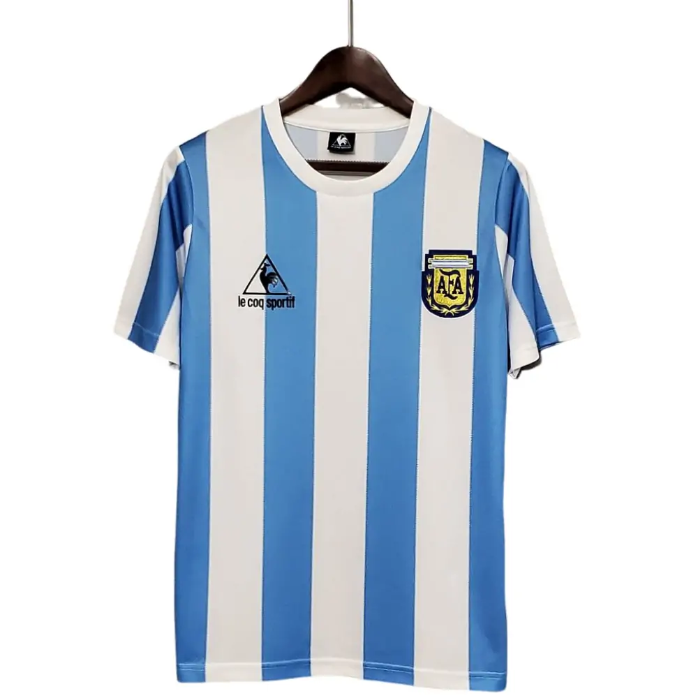1986 Retro Argentina National Team Home Jersey - Fans Edition