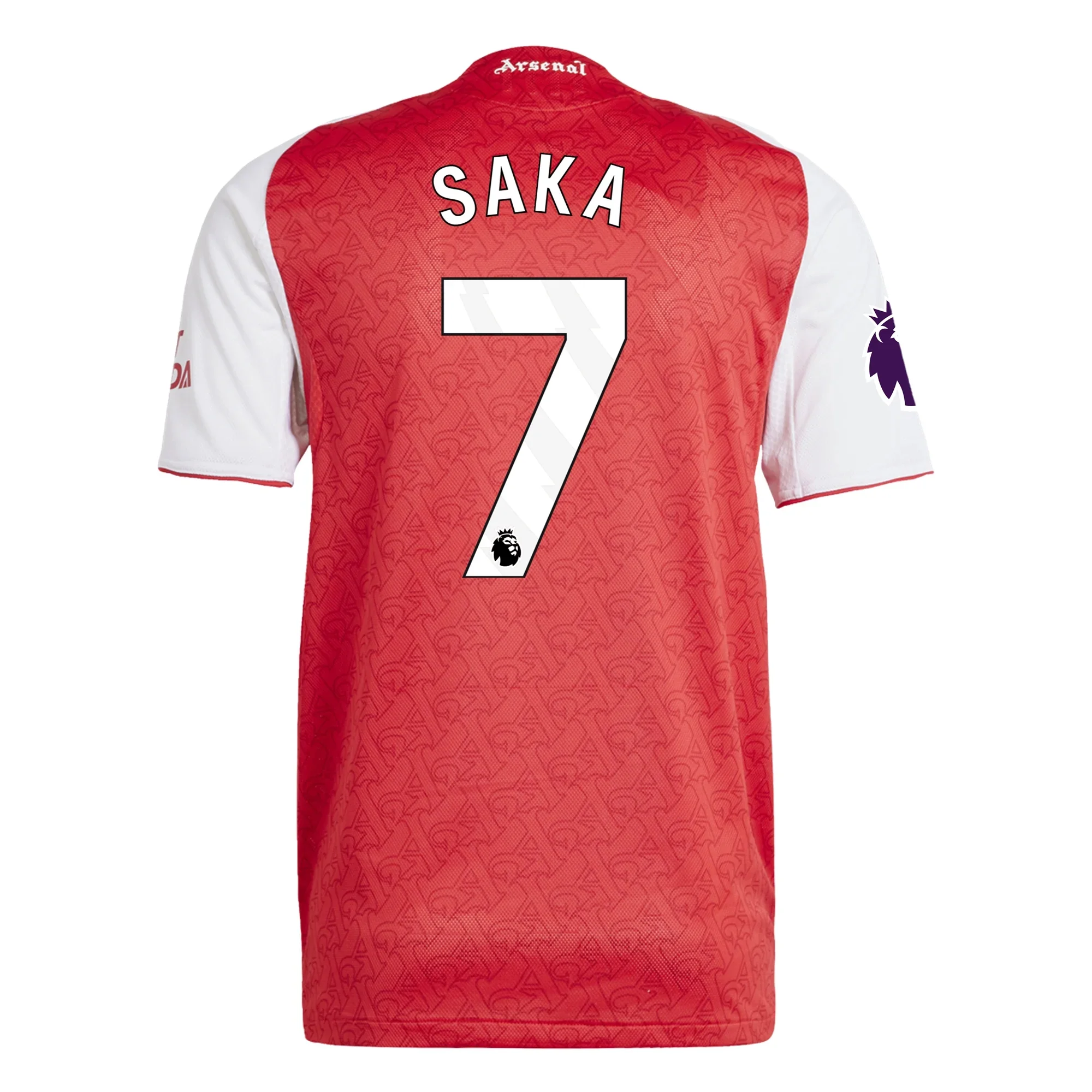adidas Bukayo Saka Arsenal FC Authentic Home Jersey 25/26 w/ EPL Patch (Better Scarlet/White)