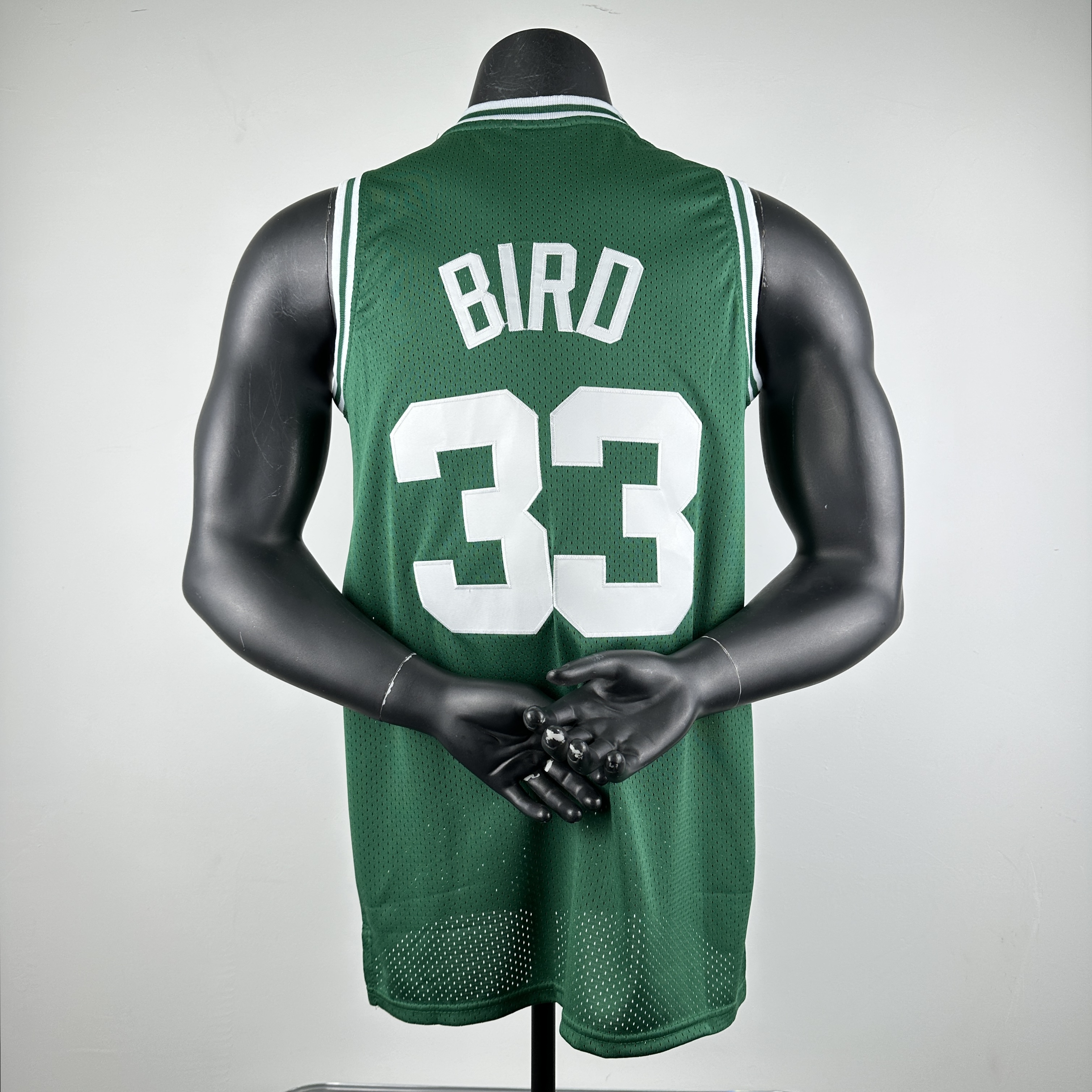 Embroidered MN Retro Jersey Celtics 85/86 Season Green No. 33 Bird