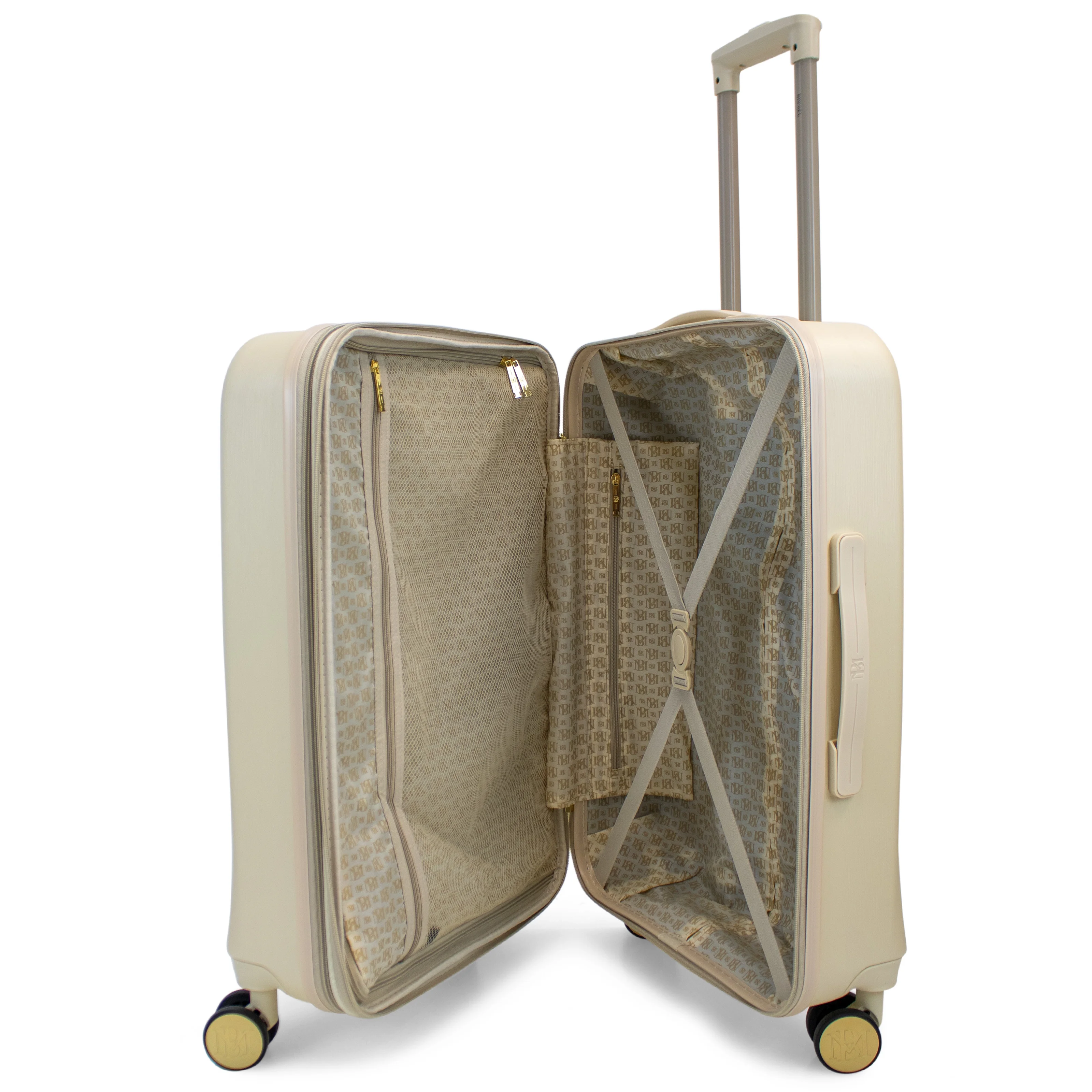 BADGLEY MISCHKA Diamond 3 Piece Expandable Luggage Set (Burgundy)