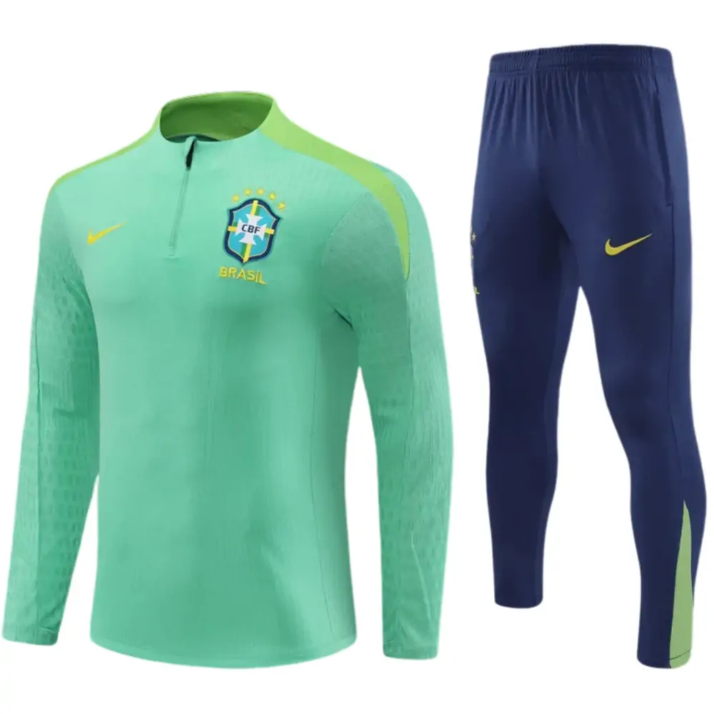 2025-26-New Season- Brazil Green-Children's-Training Jersey