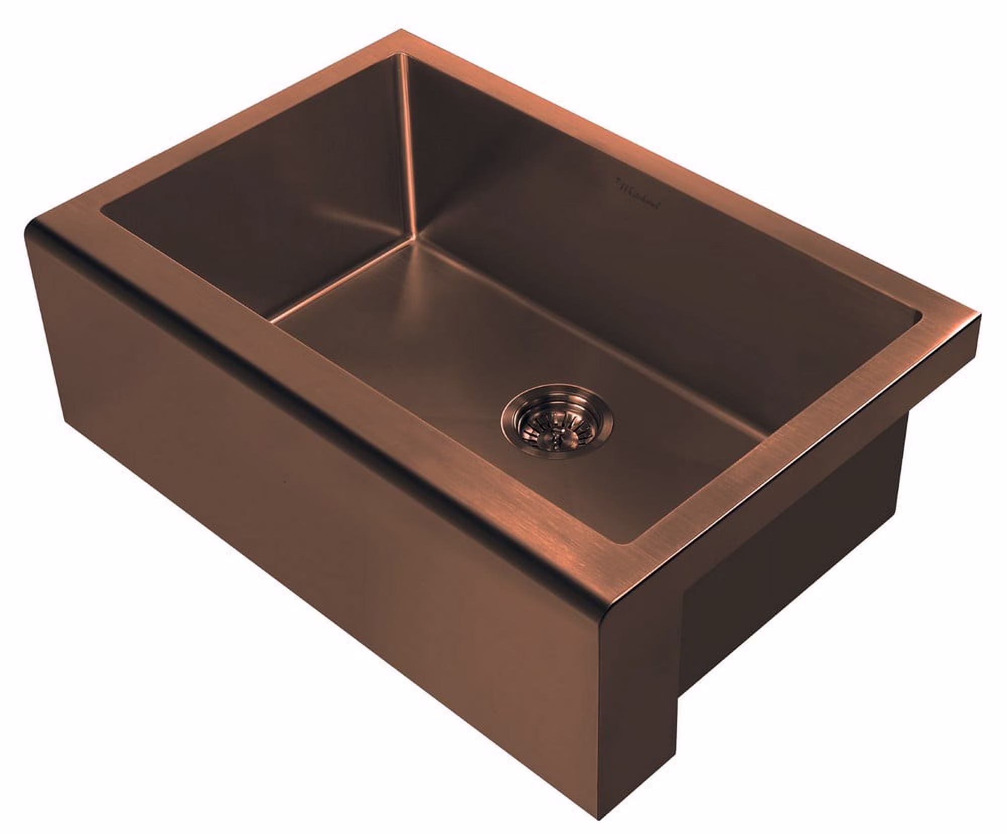 Whitehaus Collection WHNPL3020-MBLK Noah Plus Collection Single Bowl Undermount Sink Set with a Seamless Customized Front Apron - Matte Black