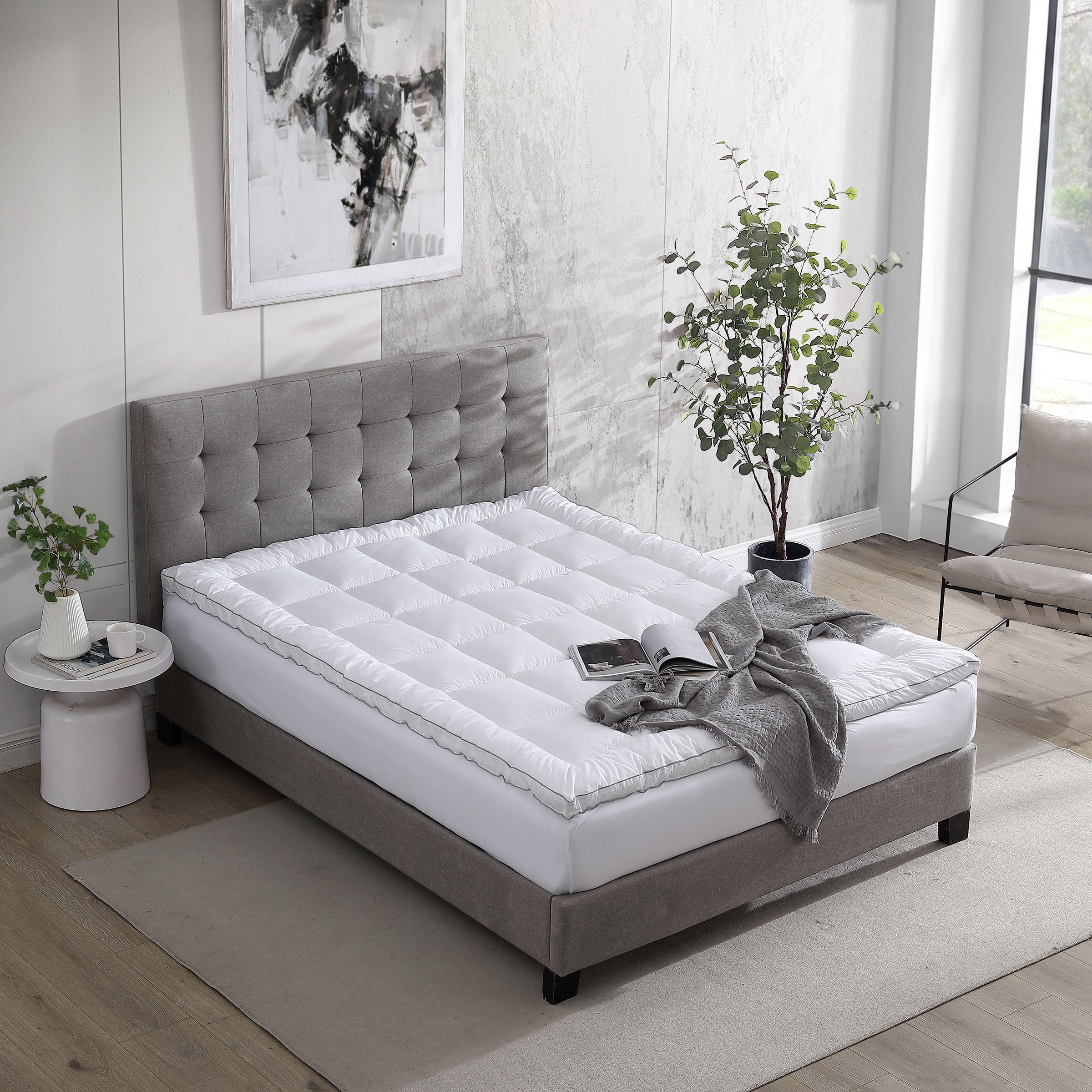Hotel Grand Polyester Filled 2” Mattress Topper