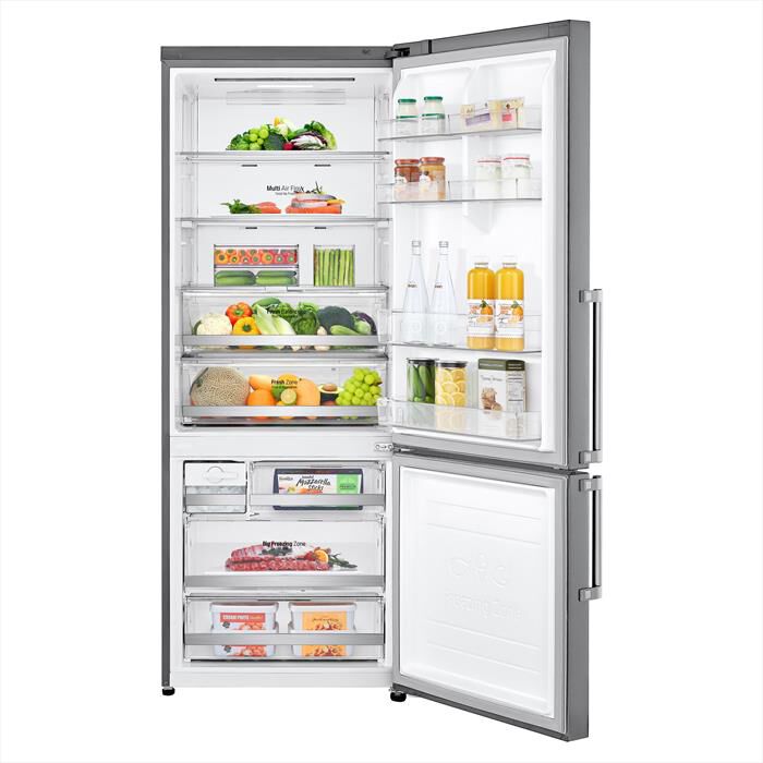 LG - Frigorifero combinato GBB567PZCMB Classe E 500lt-Stainless steel