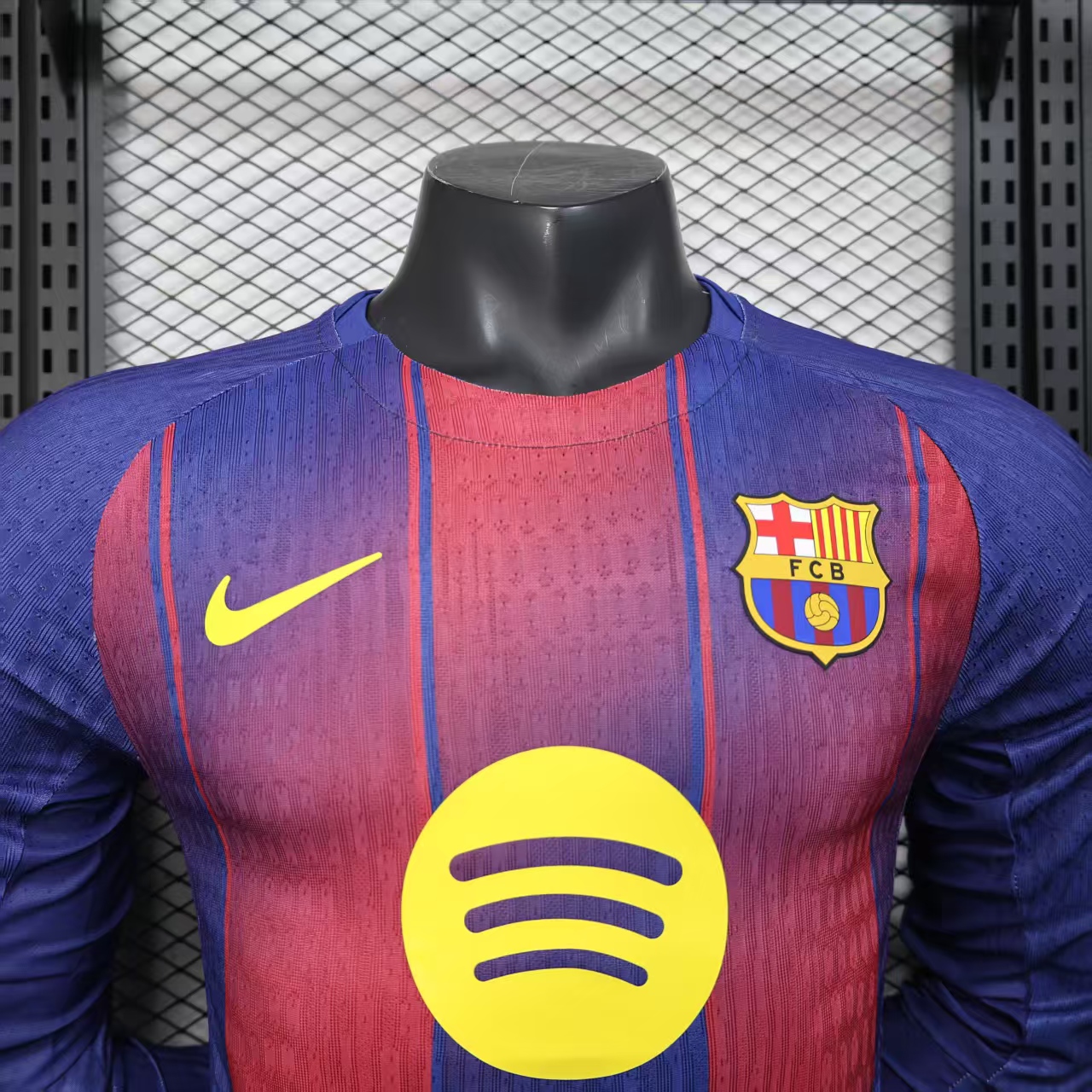 2025-26 Barcelona Home Long Sleeve Jersey - Player Edition