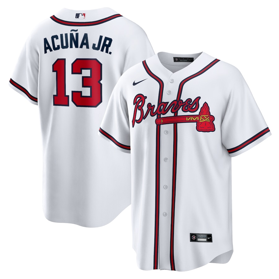 Ronald Acuna Jr. Atlanta Braves Home Replica Name Jersey - White