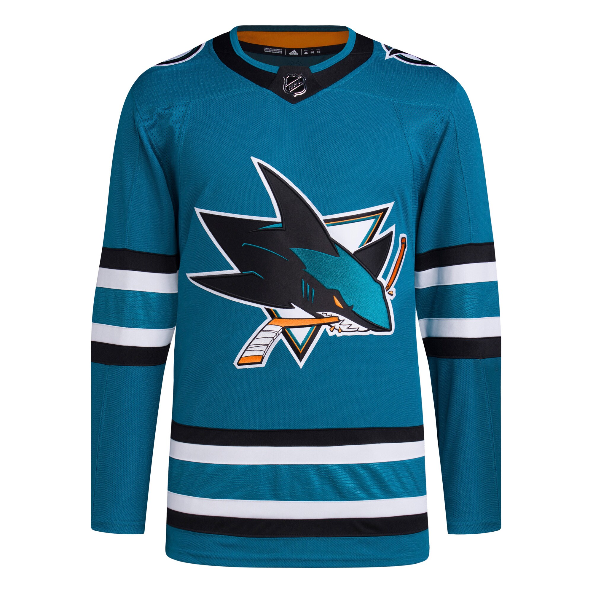 San Jose Sharks  Men’s Home Primegreen  Jersey – Teal