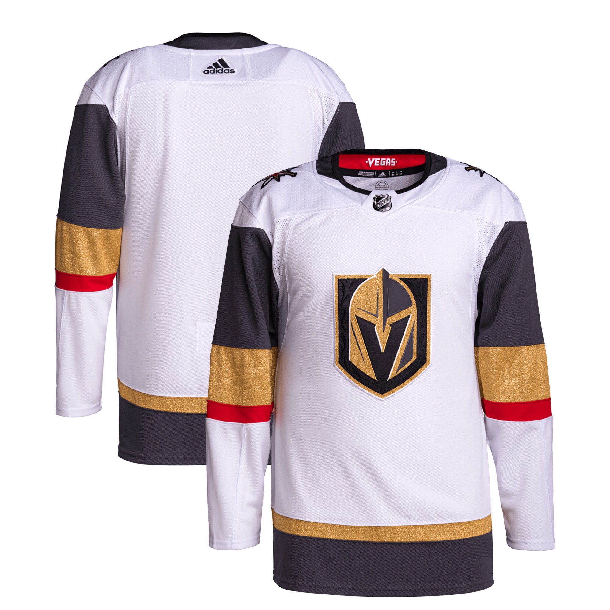 Vegas Golden Knights  Away Primegreen  JerseyÂ â€“ White