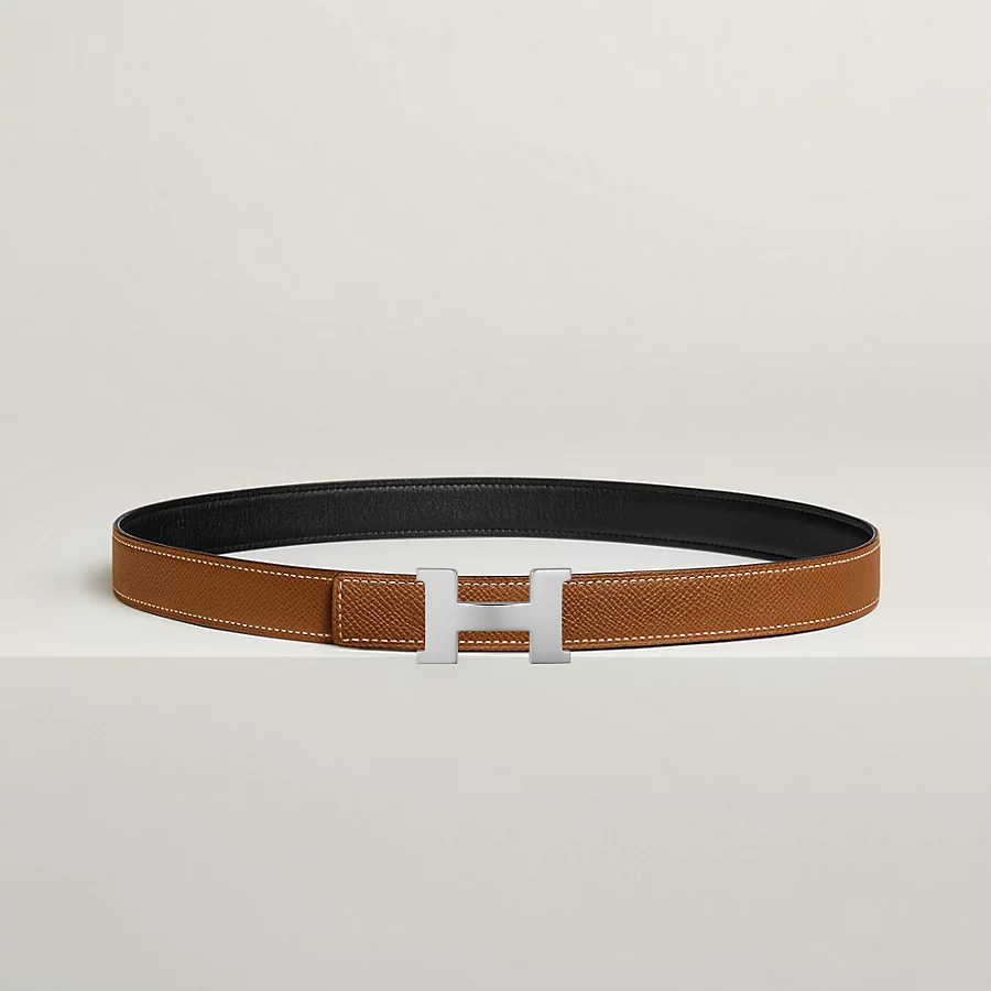 Mini Constance belt buckle & Reversible leather strap 24 mm
