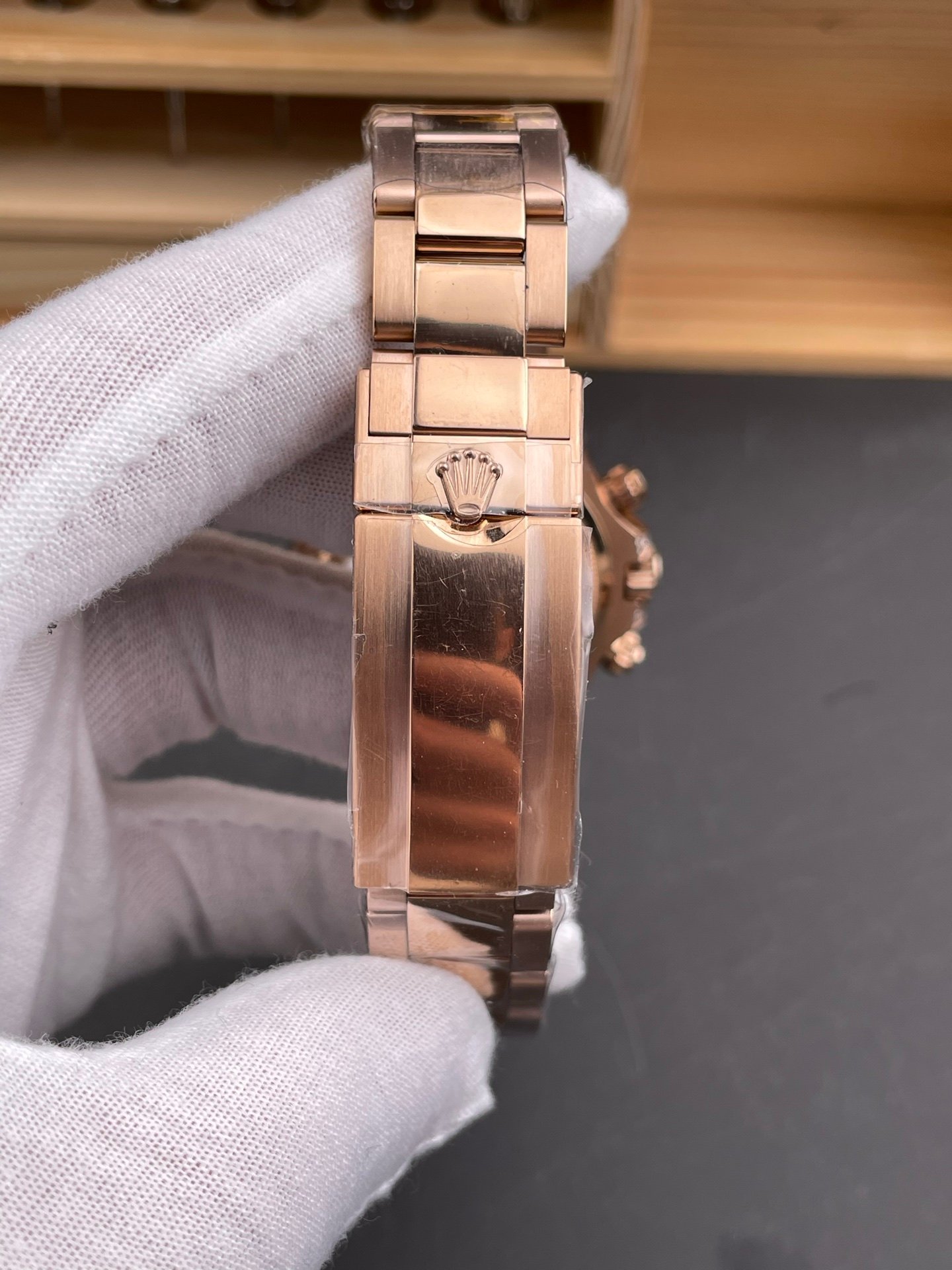 Rolex Daytona Full Rose Gold Baguette Diamond