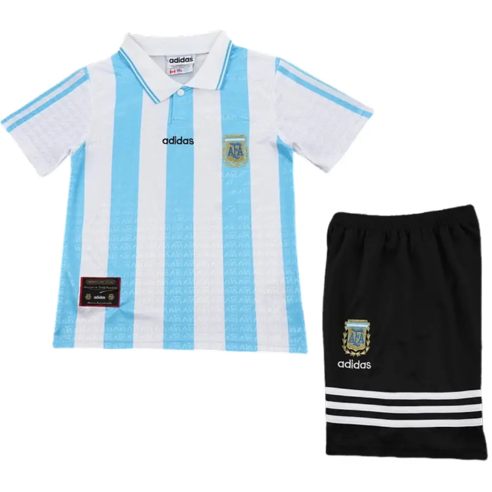 1994 Argentina Home Retro Children's Jersey Set - Fans Edition