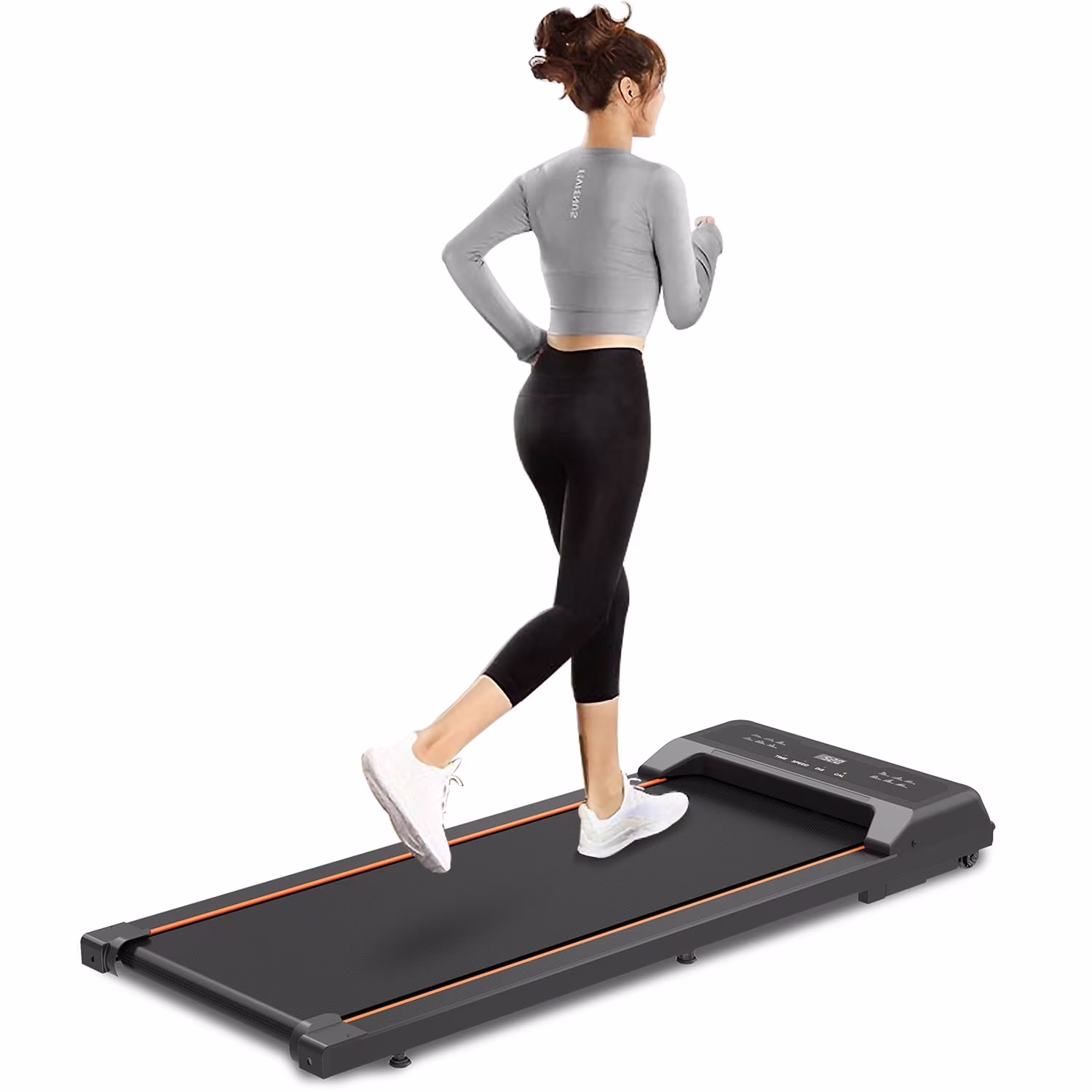 SWERTOY Walking Pad Running Machine Walking Machine for Home Under Desk Treadmill with LED Display and 12 Preset Programs 2.25HP Portable Treadmill Jogging Machine for Office Small Space