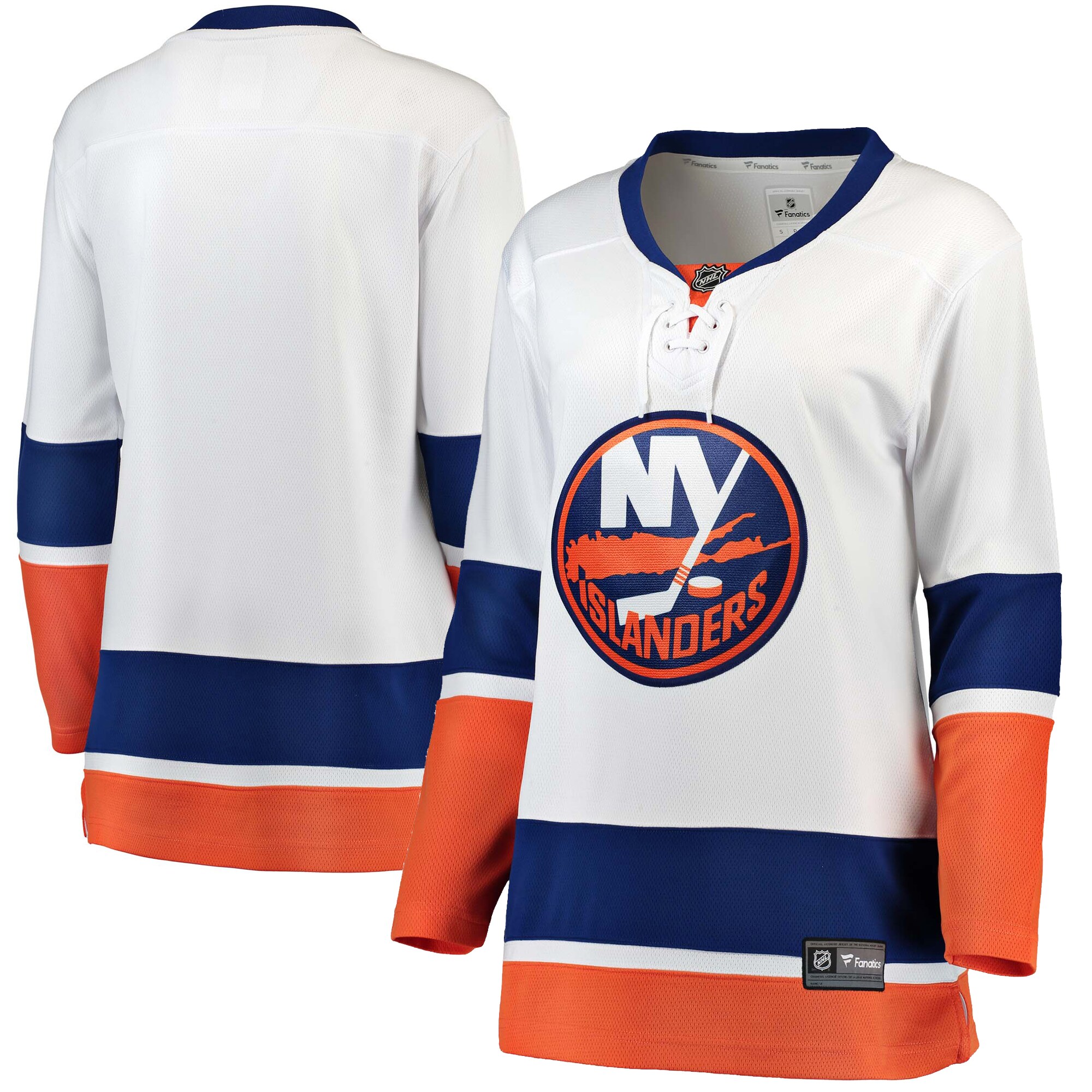 New York Islanders Fanatics Women’s Away Breakaway Jersey – White