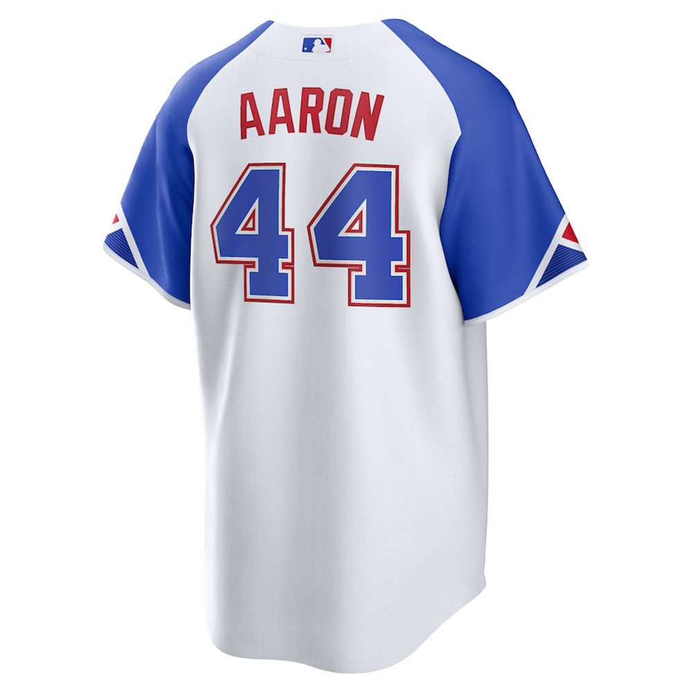 Men's Atlanta Braves Hank Aaron 2023 City Connect Replica Jersey - White