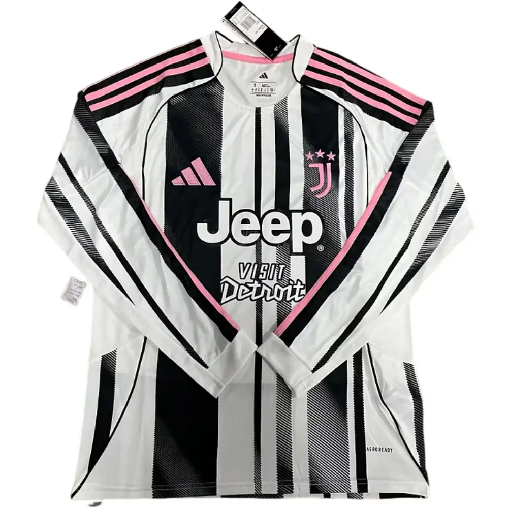 2025-26 Juventus long-sleeved jersey, 1:1 Thai version quality - Fans Edition