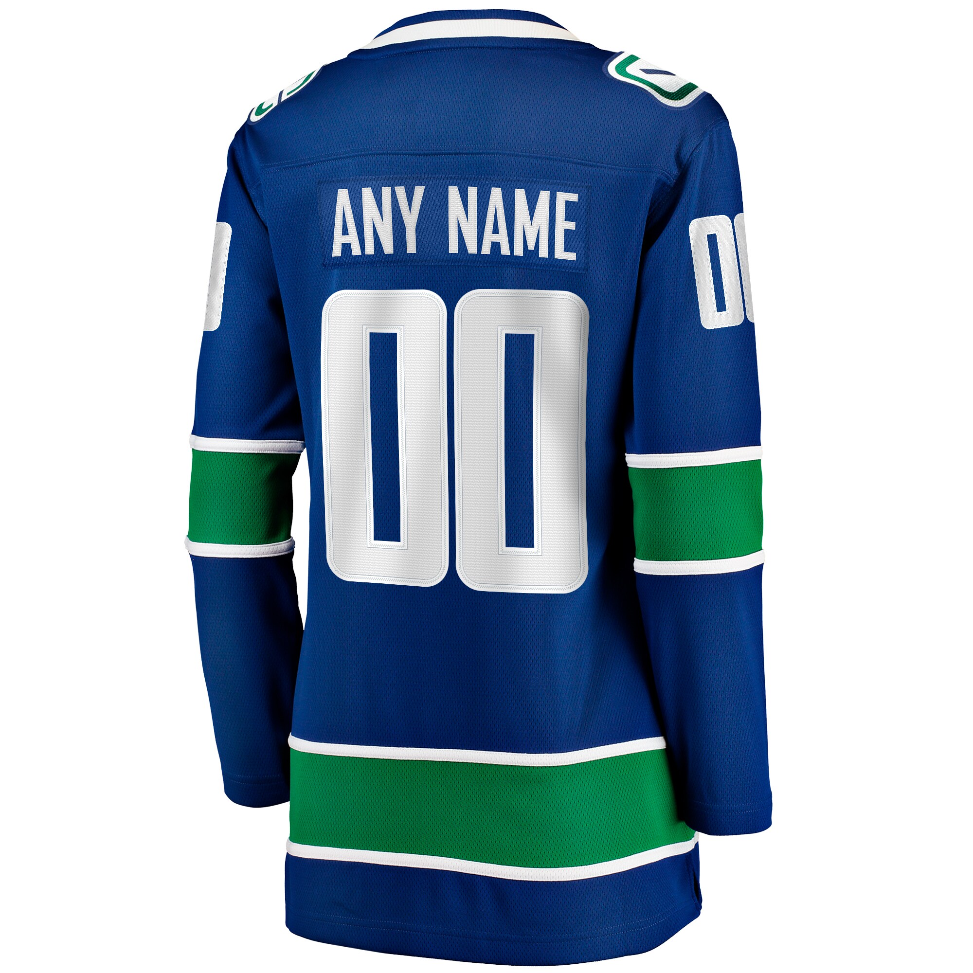 Vancouver Canucks Fanatics Women’s Breakaway Custom Jersey – Blue