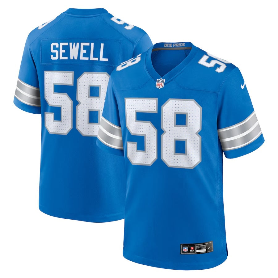Penei Sewell Detroit Lions 2024 Jersey