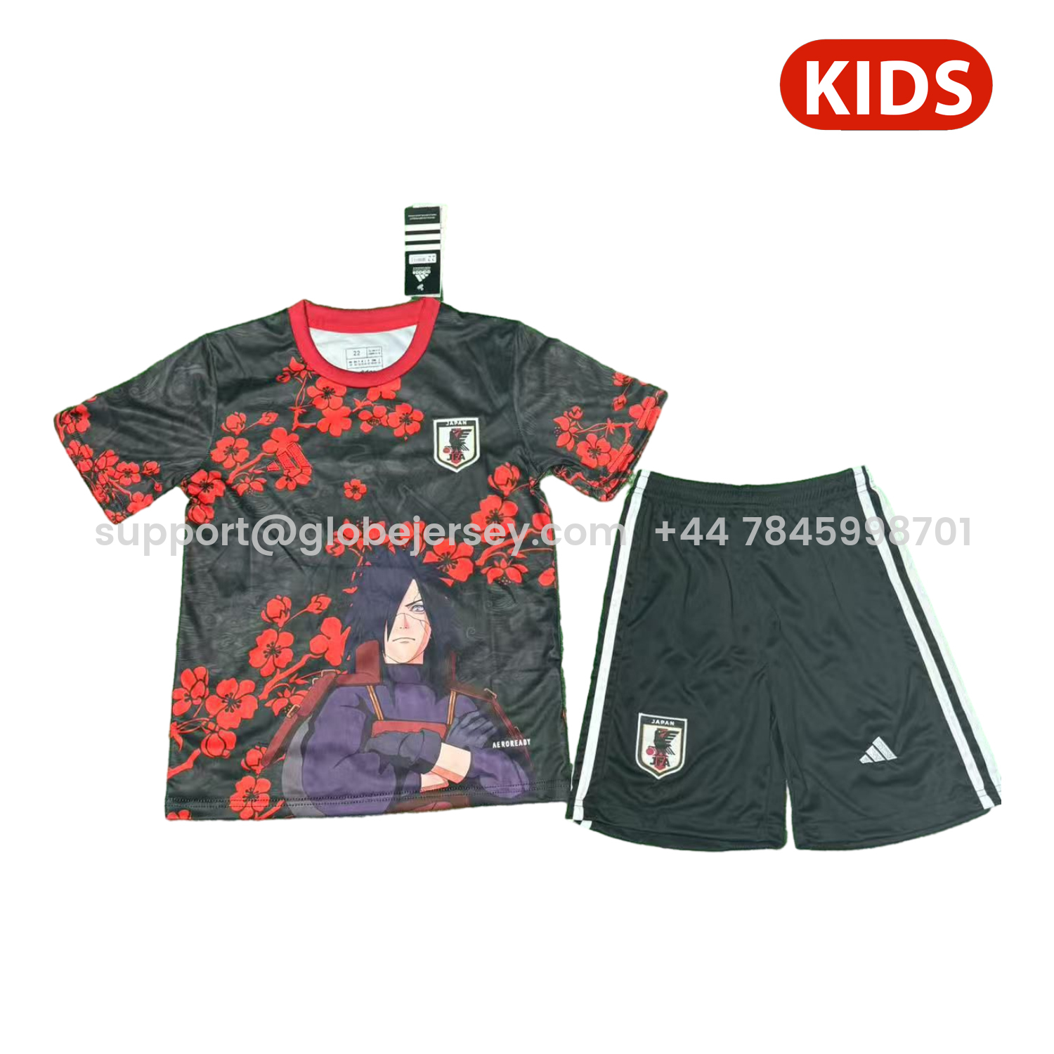 Japan 25-26 Uchiha Madara Red And Black Special Kids Kit