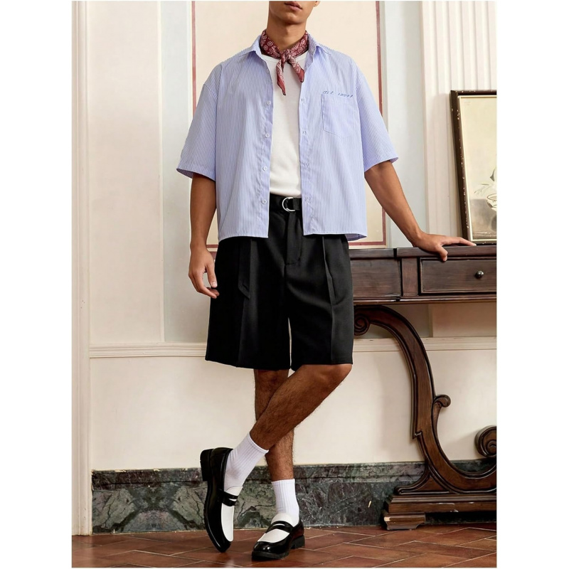 Men's Straight Leg Belted Dressy