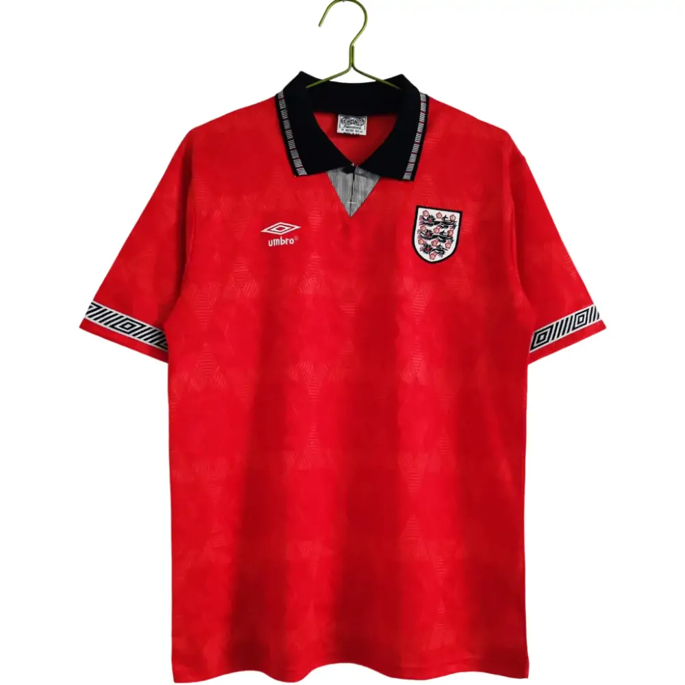 1990 England away red retro jersey