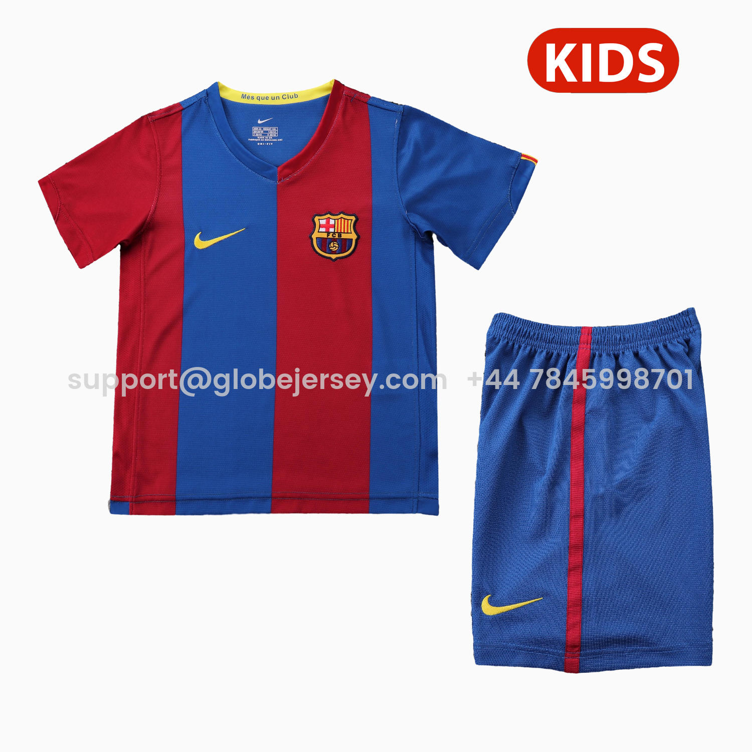 Retro Barcelona 2006-07 Home Kids Kit
