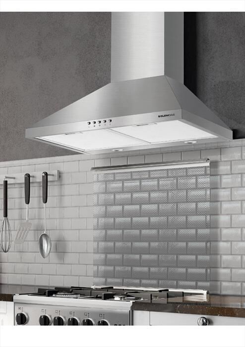 GLEM GAS - Cappa decorativa a parete GHP663IX-INOX