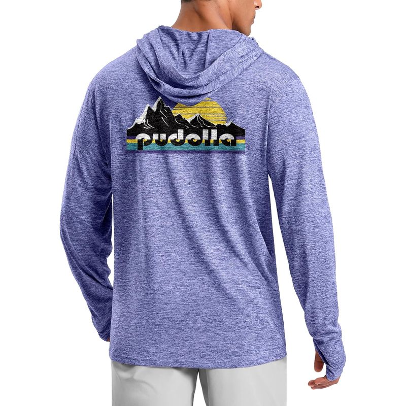 Men's UPF 50+ Sun Protection Hoodie Lightweight Long Sleeve