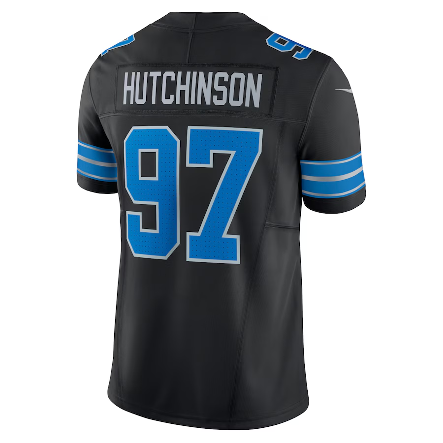 Detroit Lions Aidan Hutchinson Black 2nd Alternate Vapor F.U.S.E. Limited Jersey