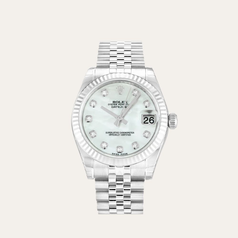 Rolex Lady-Datejust 31mm Mother of Pearl – White Dial 178274