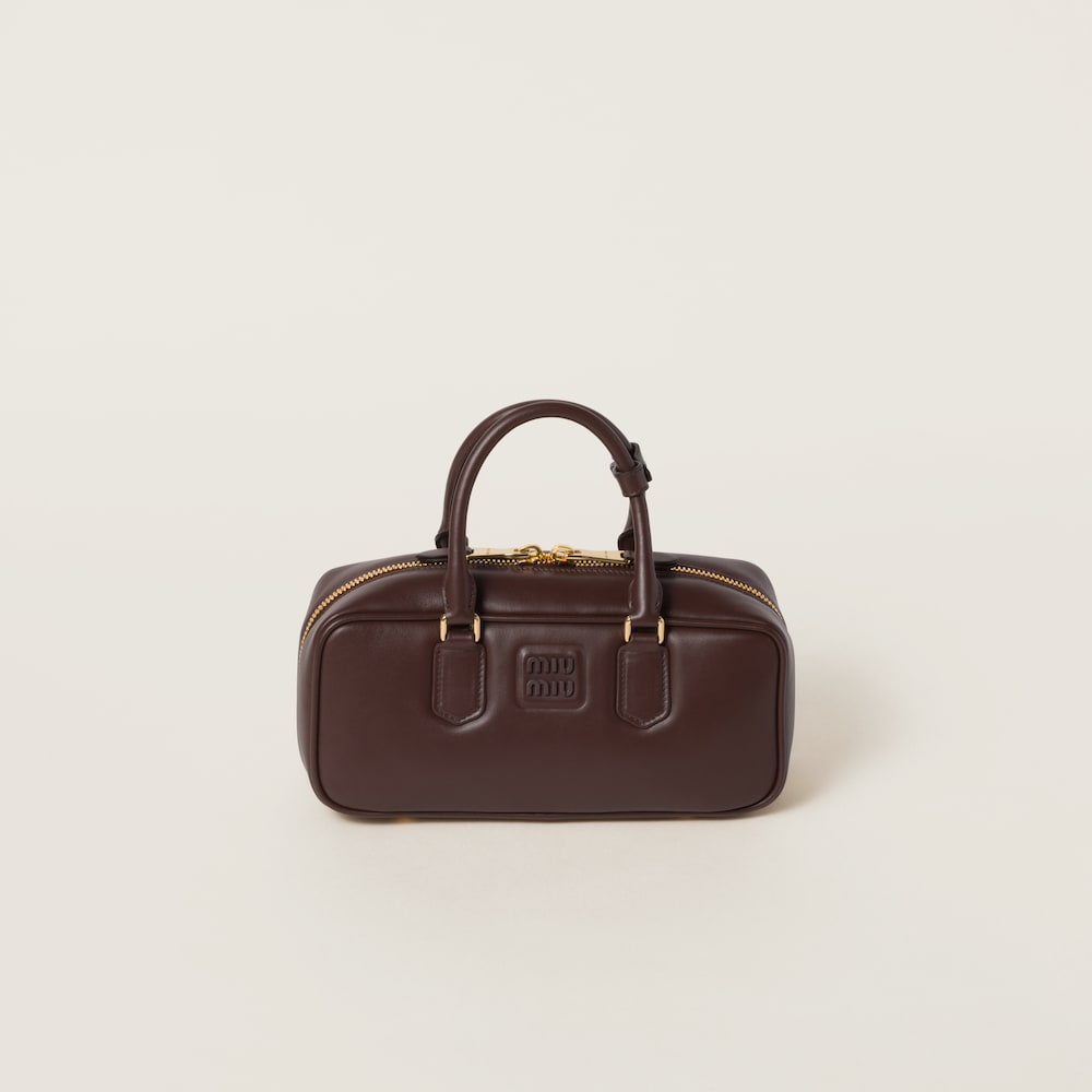Large Arcadie leather bag
