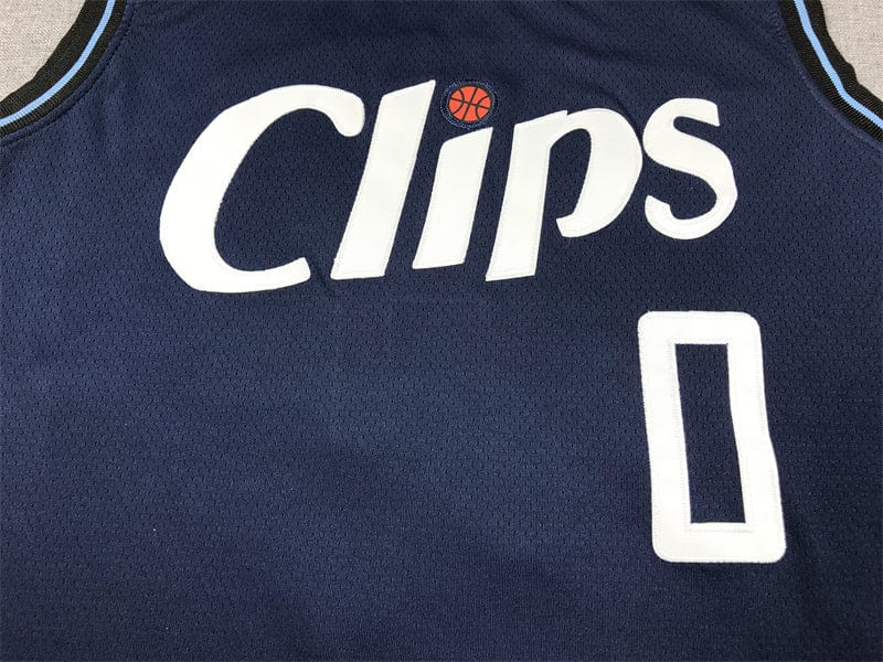 Men's Jersey 2024 Season Clippers #0 Dark Blue City Edition WESTBROOK