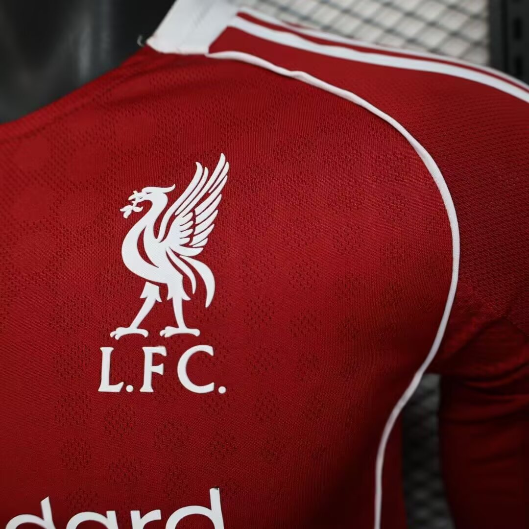 2025-26-Liverpool Home Long Sleeve - Player Edition