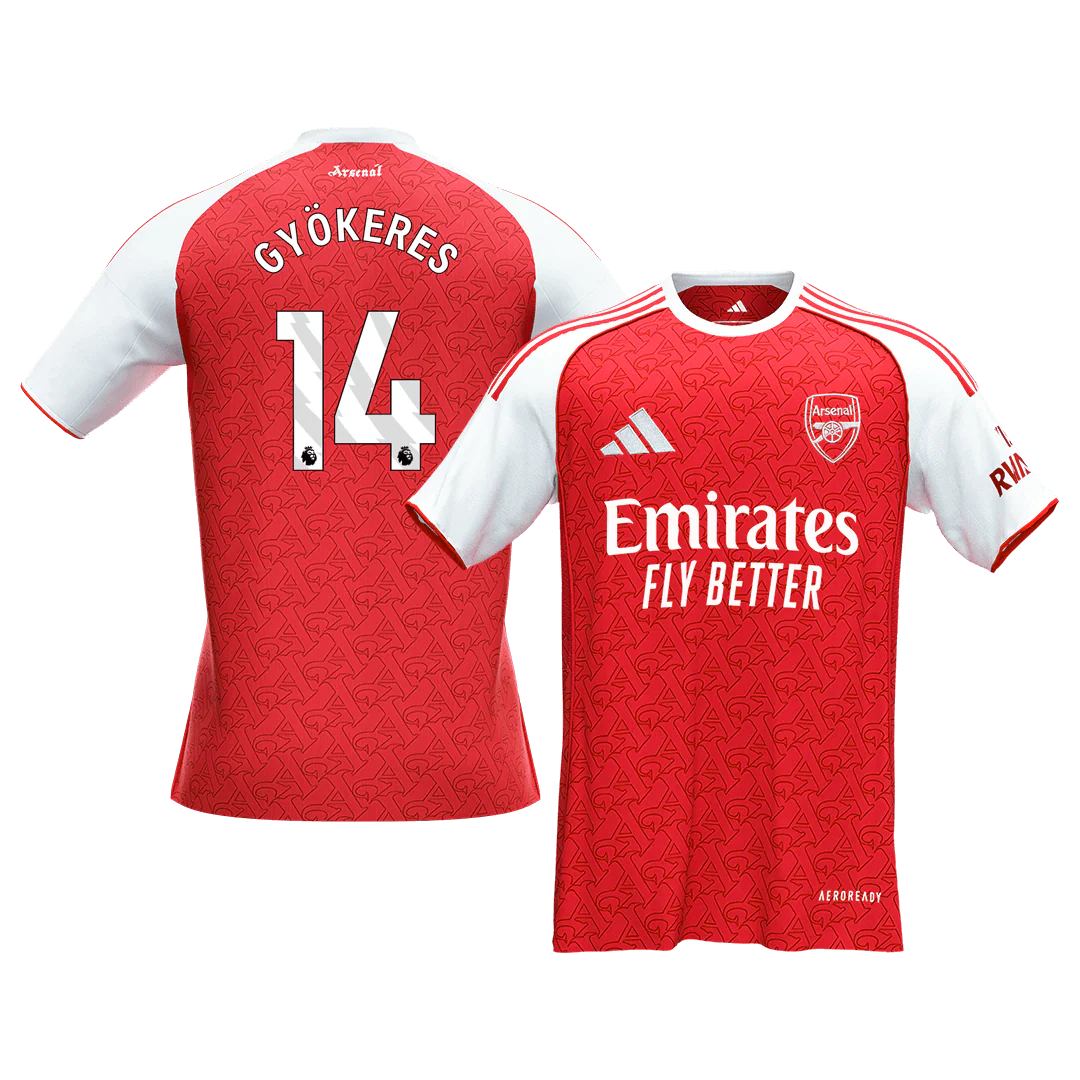 GYÖKERES #14 Arsenal Home Soccer Jersey 2025/26