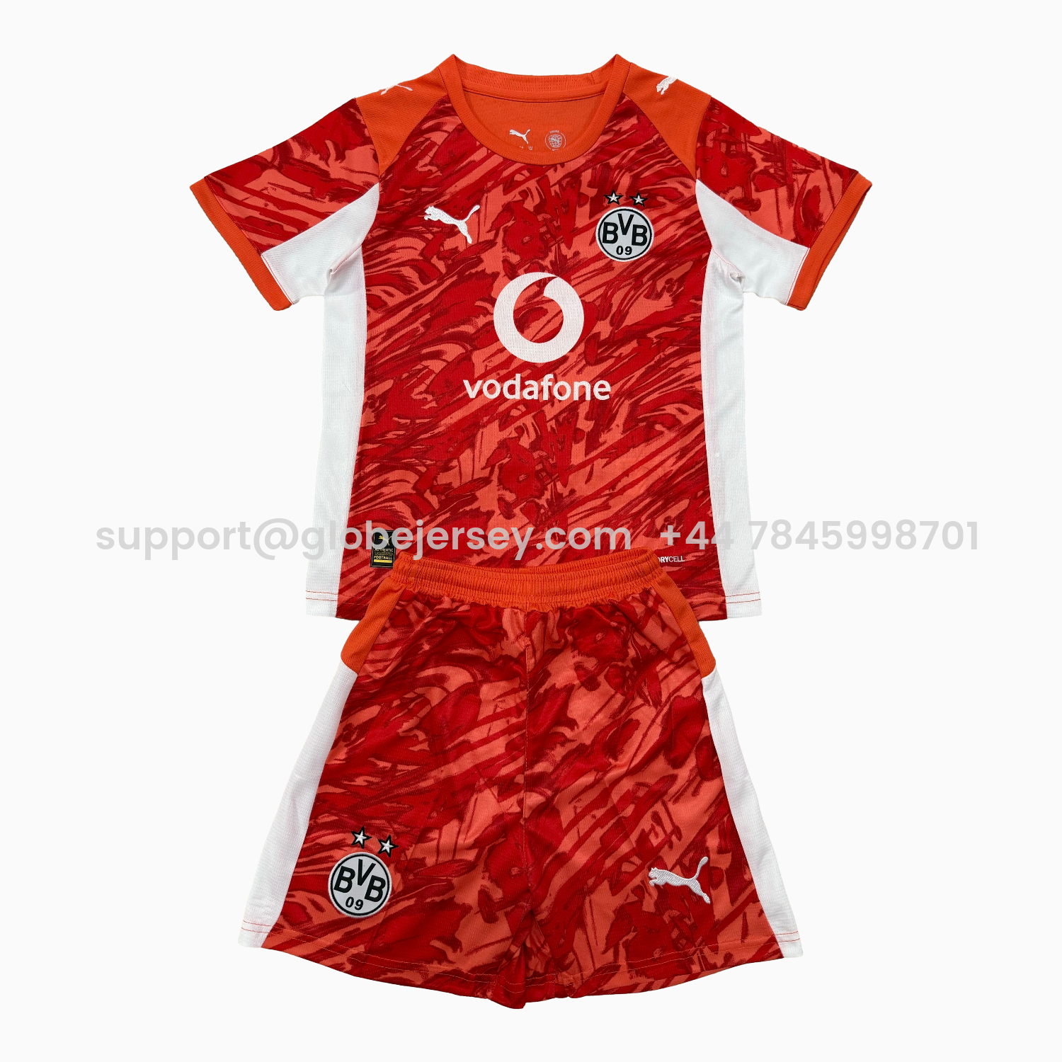 Dortmund 25-26 Orange Goalkeeper Men's Adult Jersey Set - Fans Version