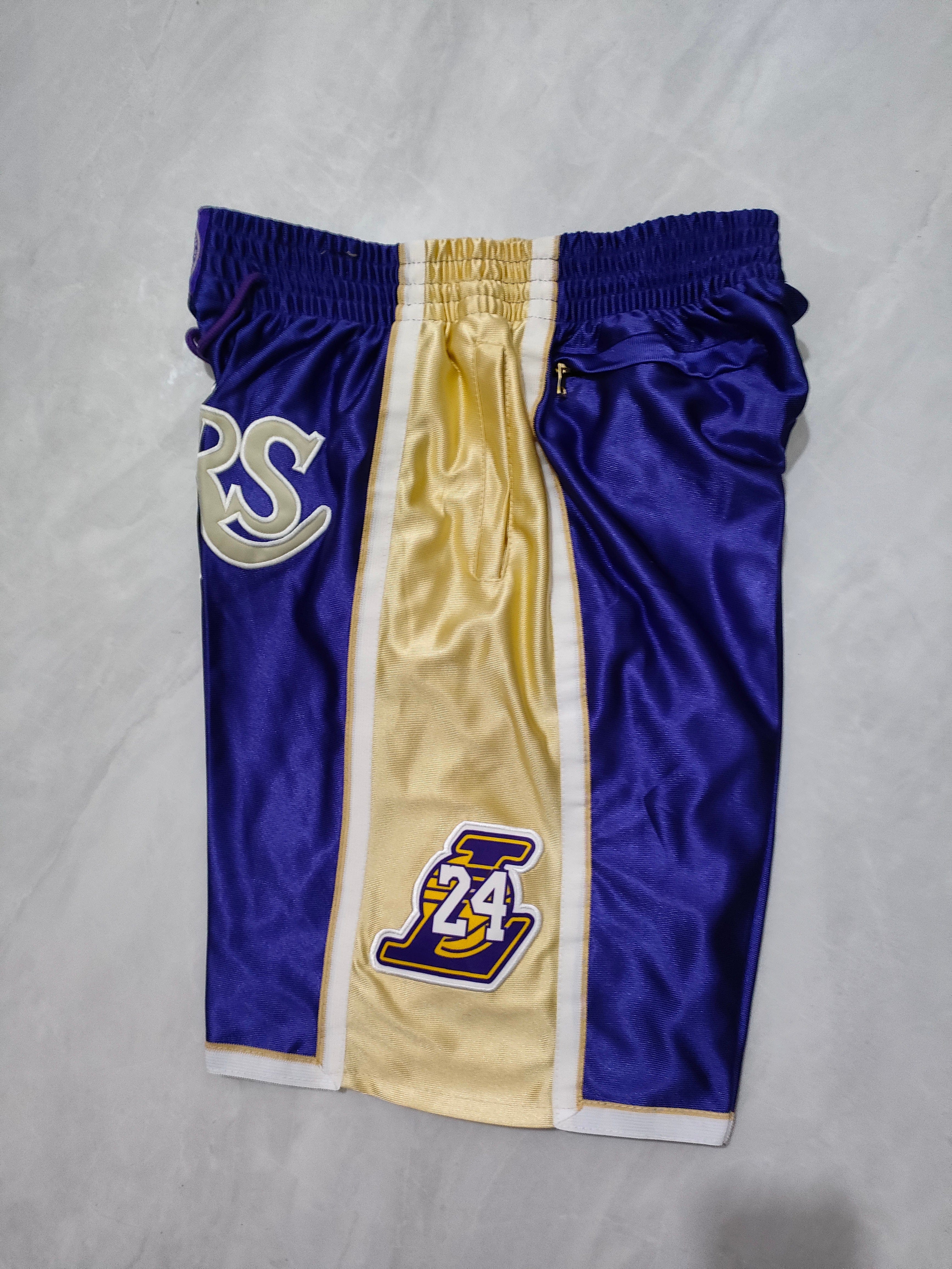 Los Angeles Lakers Purple Kobe Bryant Hall of Fame Pocket Pants