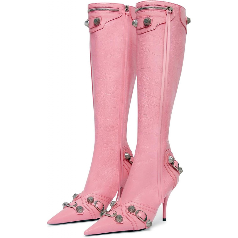 Women's Stiletto Black Knee High Boots