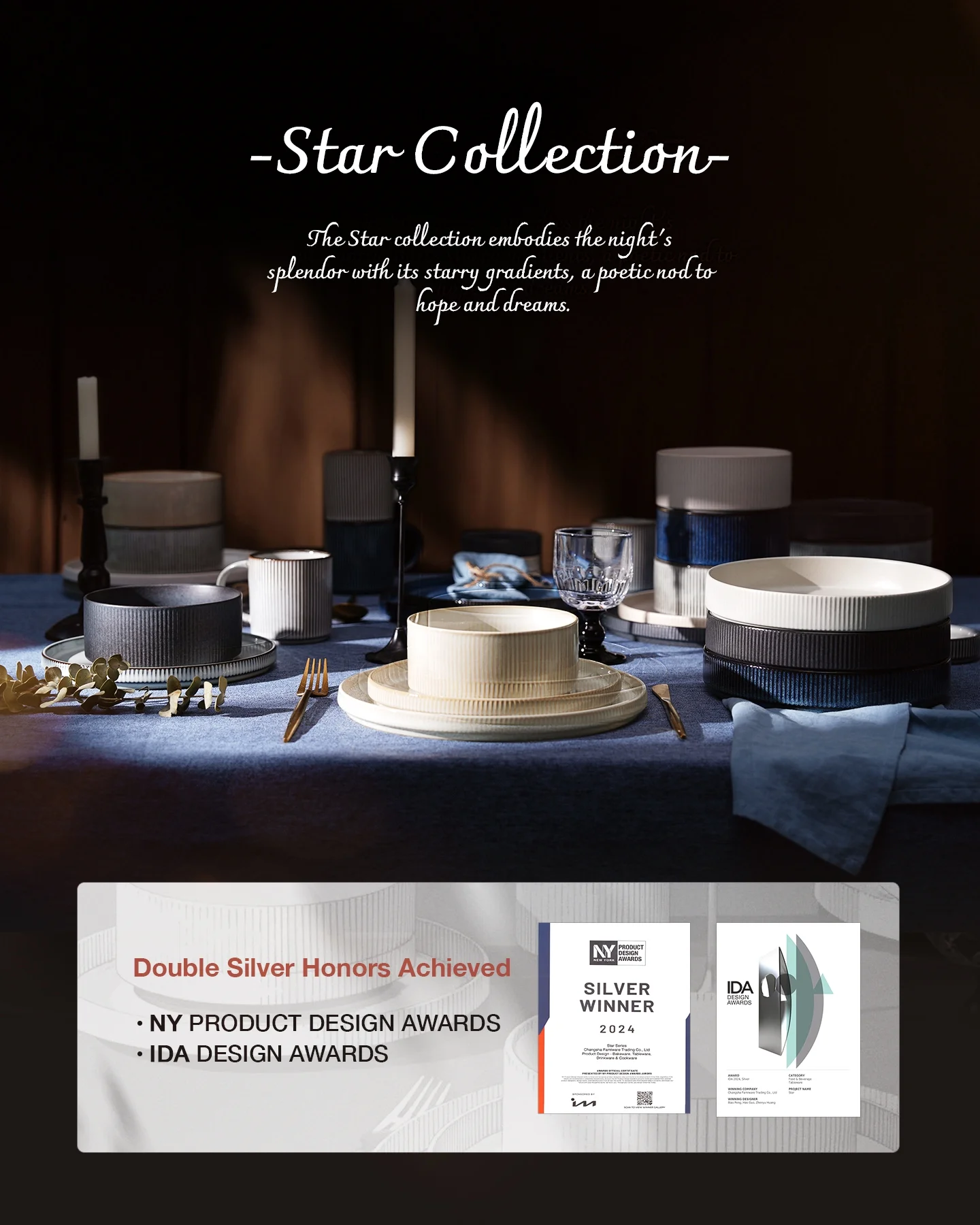Famiware Star Stoneware Dinnerware Sets, Plates and Bowls Set for 4, 12 Piece Dish Set, Cappuccino White