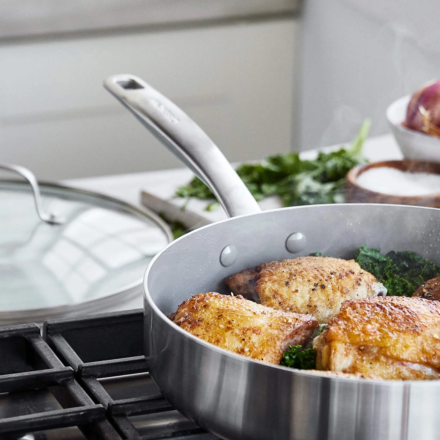 GreenPan Chatham Stainless 12-Piece Cookware Set