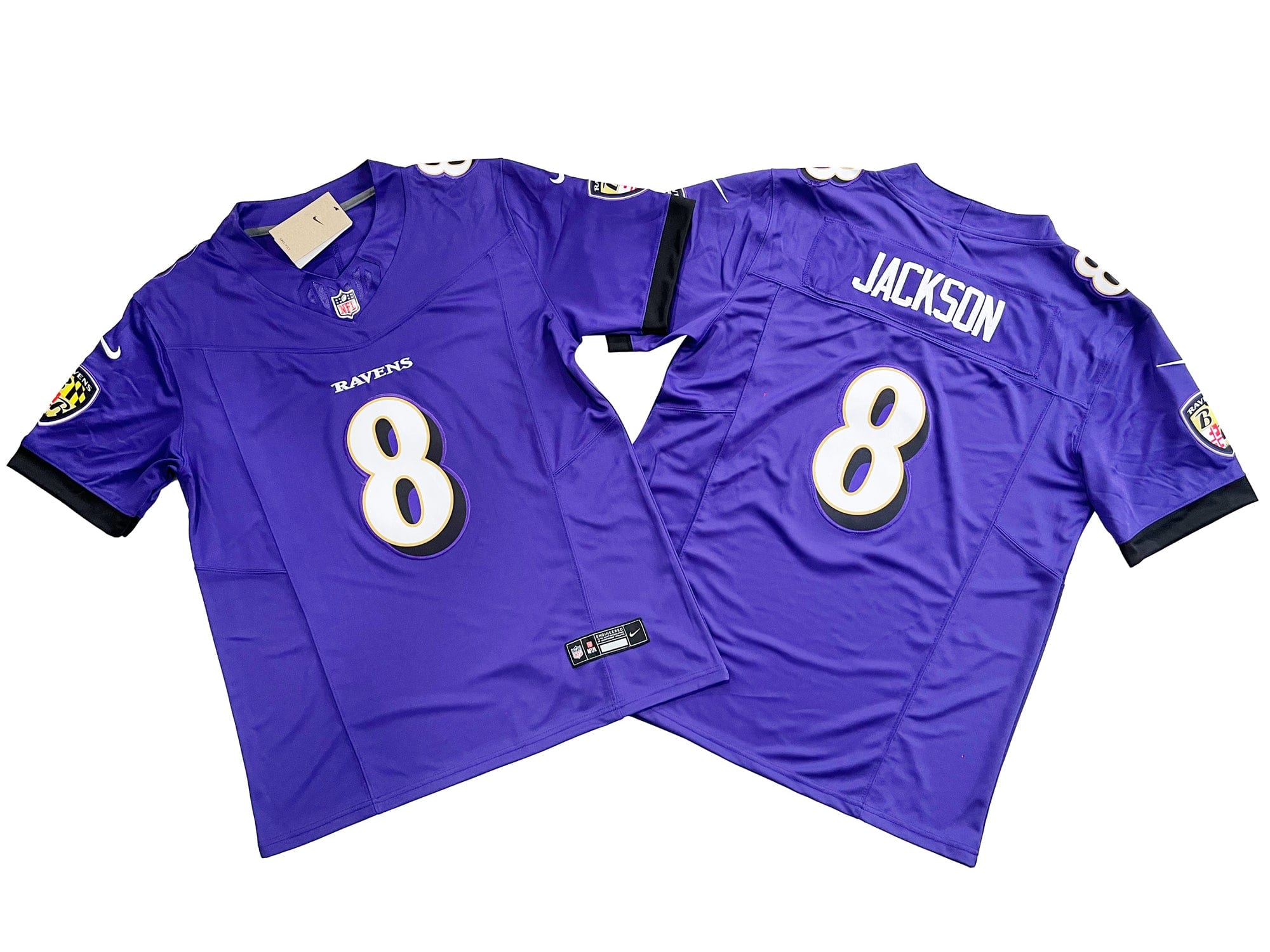 Baltimore Ravens 8# Lamar Jackson Nike Vapor F.U.S.E. Limited Jersey