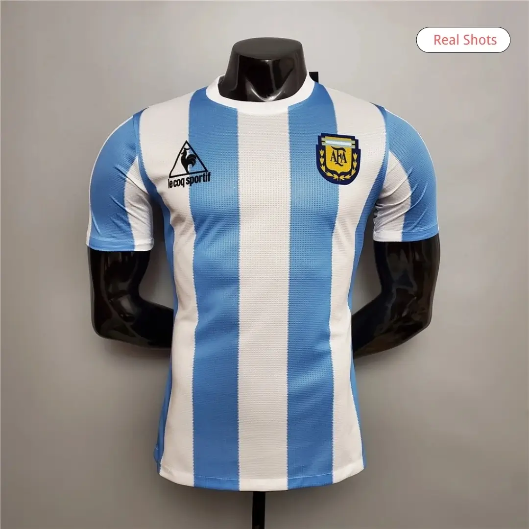 Maradona #10 Argentina 1986 Home Retro Football Jersey - Player Version