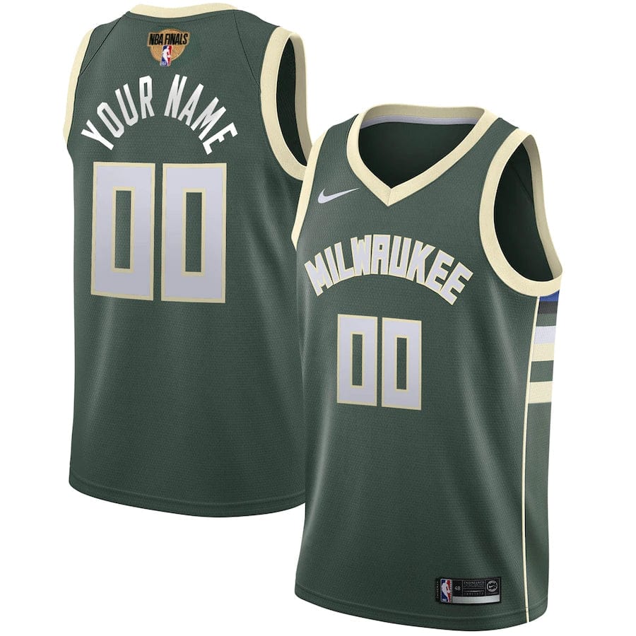 Custom 2021 Finals Milwaukee Bucks Jersey