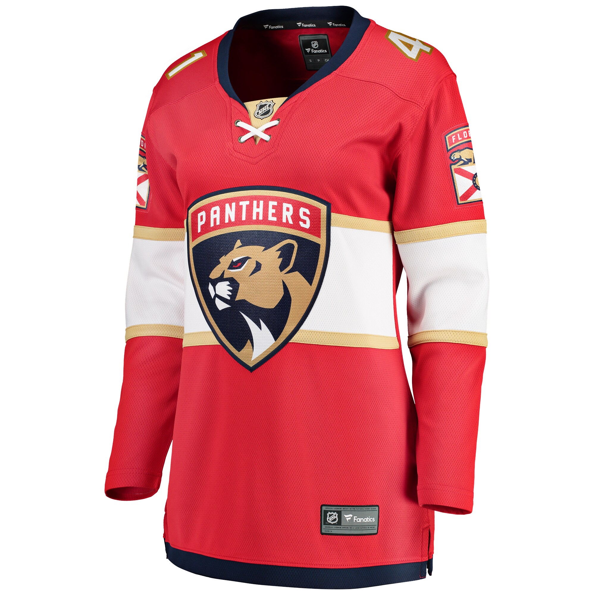 Anthony Stolarz Florida Panthers Fanatics Women’s Home Breakaway   Jersey – Red