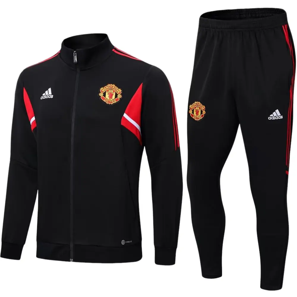 2023-2024 Manchester United Jacket Tracksuit Black Suit