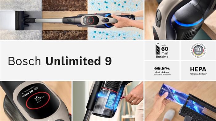 BOSCH - SCOPA ELETTRICA BCS931GAC UNLIMITED 9-Graphite