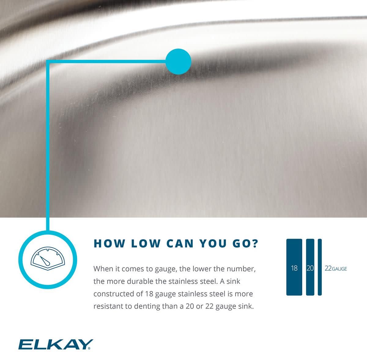 Elkay Lustertone Classic Stainless Steel 31-1/4