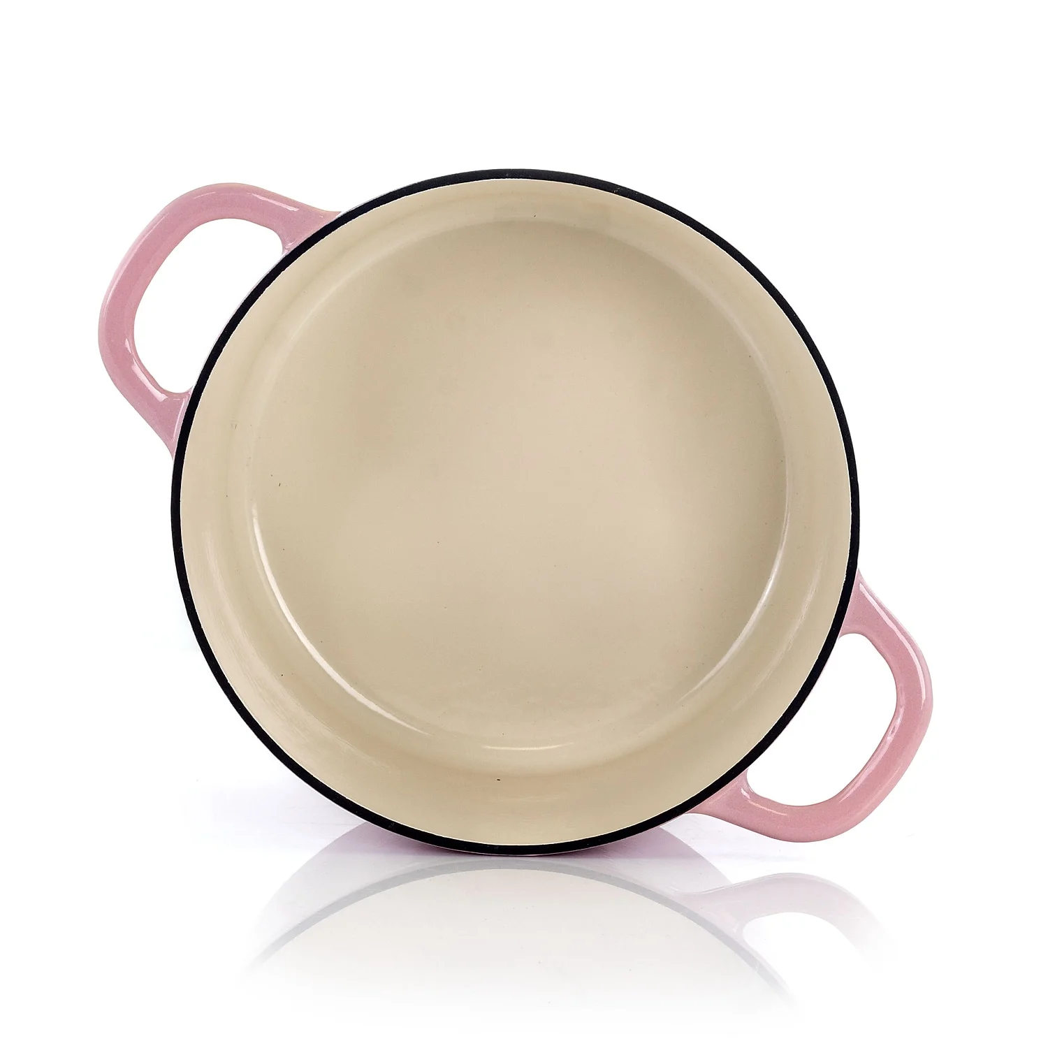 Crock-Pot Artisan 2 Piece 5 Quarts Enamled Cast Iron Dutch Oven in Blush Pink