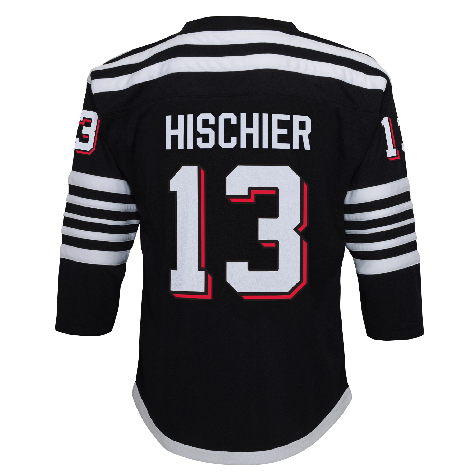 Nico Hischier New Jersey Devils 2021/22 Alternate Replica   Jersey – Black