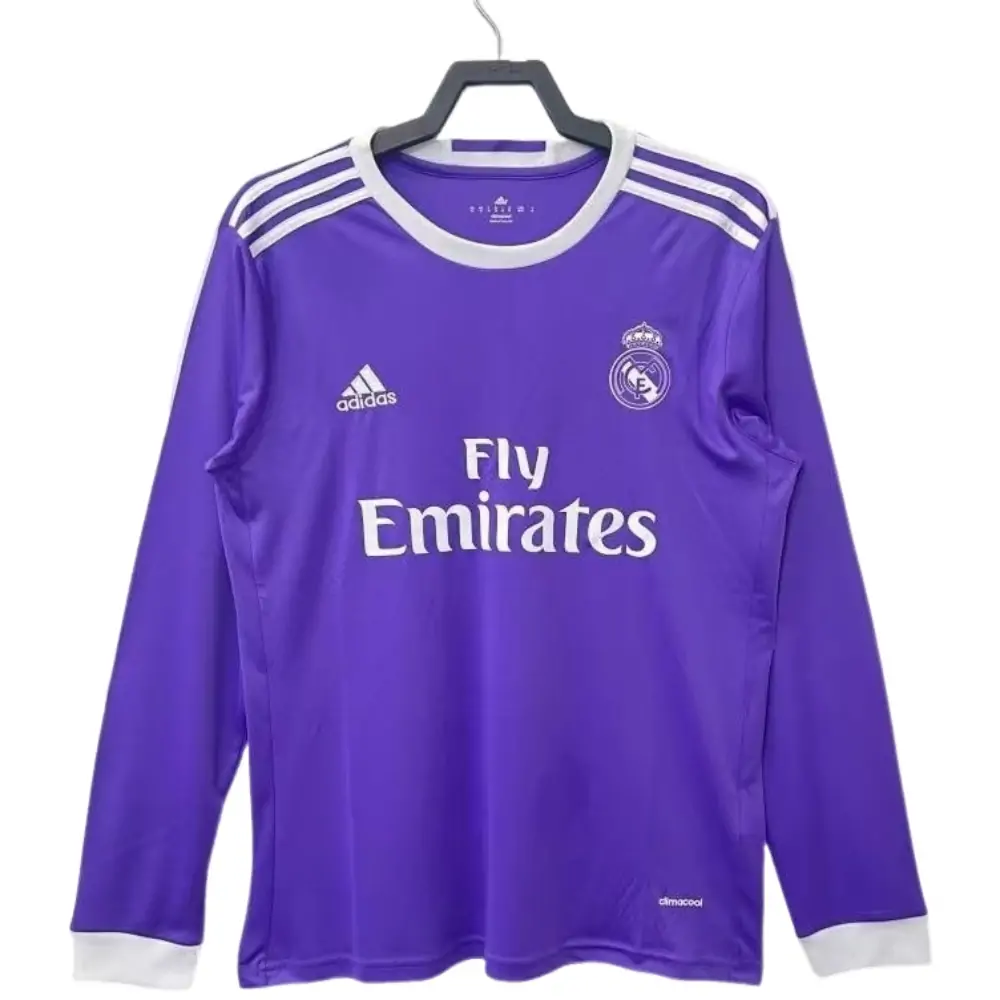 2017/18 Real Madrid Away Retro Long Sleeve 1:1 Thai Quality - Fans Edition