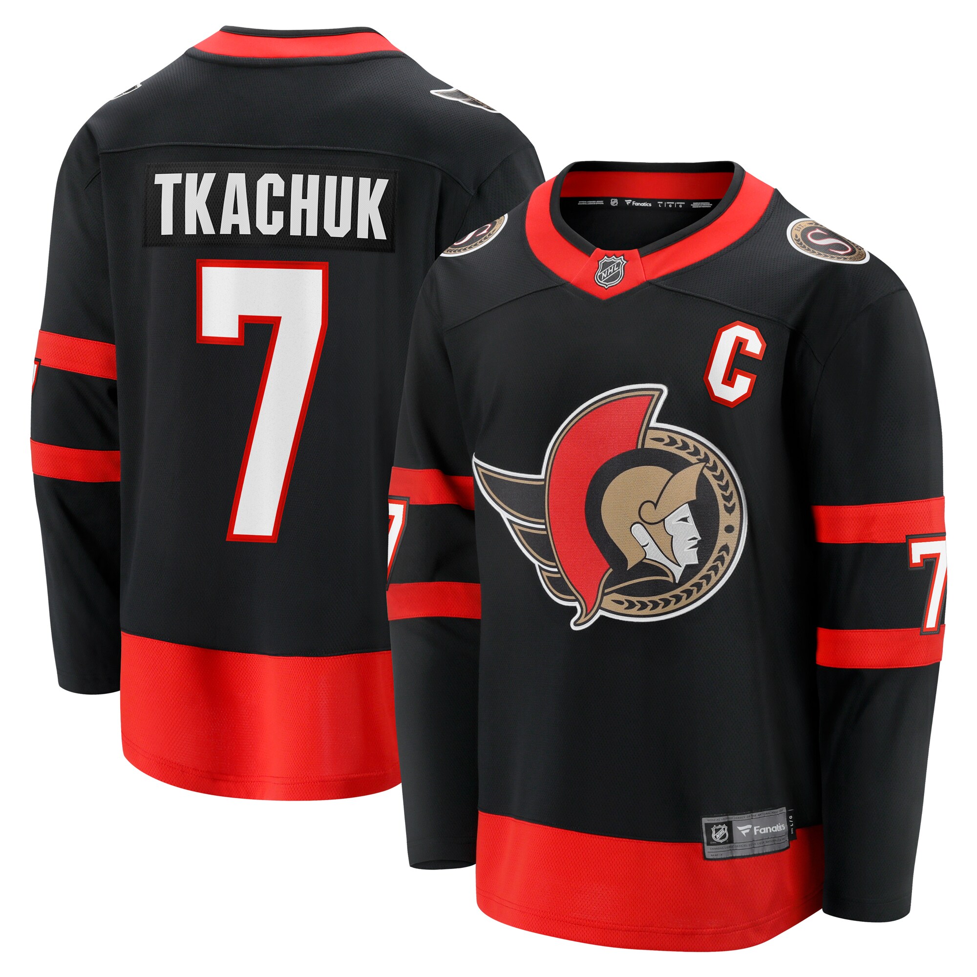 Brady Tkachuk Ottawa Senators Fanatics Home Breakaway Jersey – Black